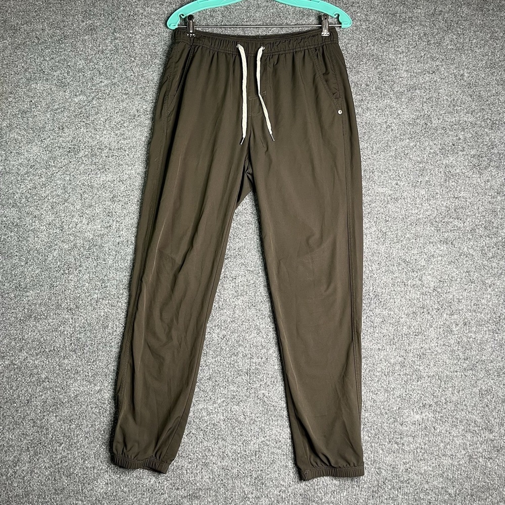Vuori Sunday Performance‎ Joggers Men Small Dark Oregano Green Lined Performance